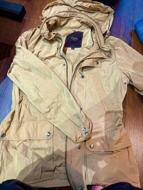 Coach Tan Hooded Utility Jacket